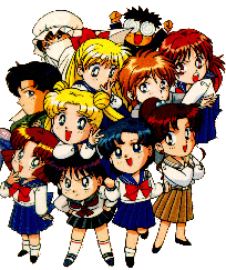 Sailor Moon company in versione DEFORMED, eh eh