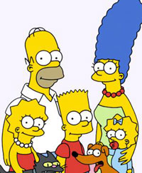 I Simpsons al completo (disegno datato ormai)